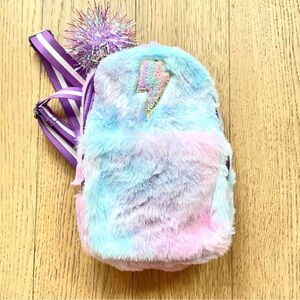 Girl’s Pink Teddy Plush Backpack For Cute Fun Lovers 7”x9” - Great Gift